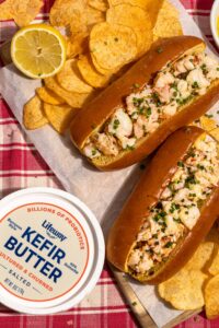 Lobster Rolls made with Lifeway Kefir Salted Butter