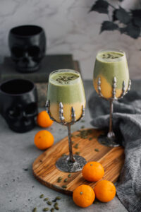 Magical Maca, Matcha, and Mandarin Orange Smoothie made with Lifeway
