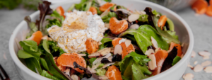 Mandarin Orange Salad made with Lifeway Farmer Cheese