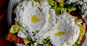 Savory Herb Avocado Toast with Farmer Cheese