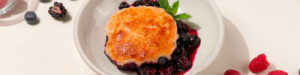 Mixed Berry Cobbler made with Lifeway Kefir