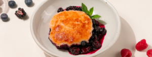 Mixed Berry Cobbler made with Lifeway Kefir