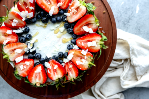 No-Bake Coconut Cream Probiotic Pie made with Lifeway Farmer Cheese and Lifeway Kefir
