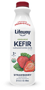 Organic Lowfat Strawberry Kefir