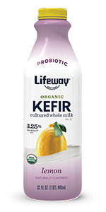 lifeway lemon whole milk kefir