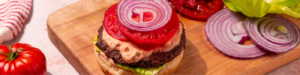 Open Face Burgers with Farmer Cheese Sauce - Made with Lifeway