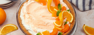 Orange Swirl Cream Pie with Lifeway Kefir Butter and Farmer Cheese