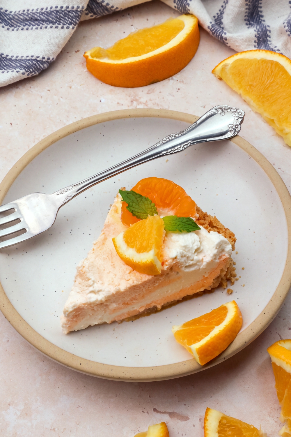 Orange Swirl Cream Pie with Lifeway Kefir Butter and Farmer Cheese 