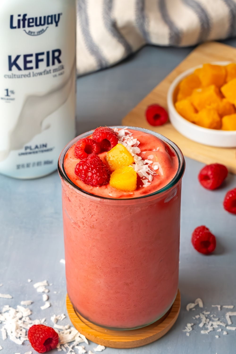 Passion Berry Kefir Smoothie made with Lifeway Kefir