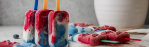 Patriotic Kefir Pops