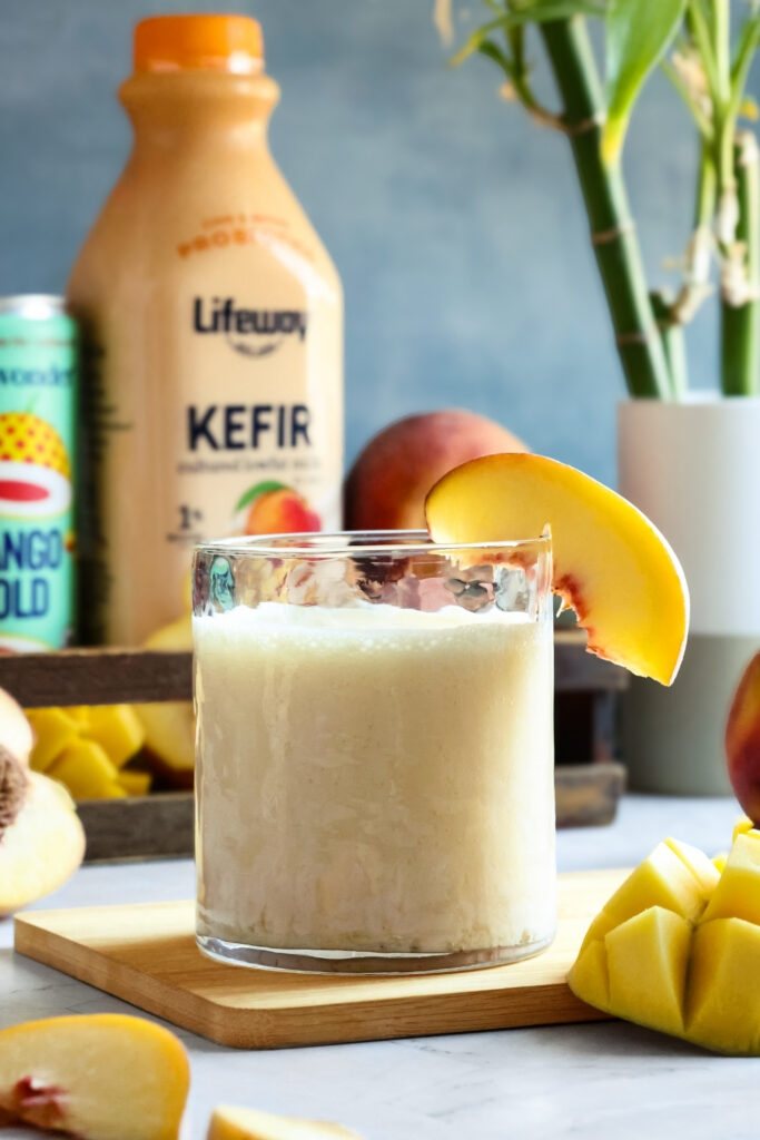 Peach Mango Lifeway Kefir Spritz made with Lifeway Kefir
