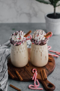 Peppermint Eggnog Smoothie made with Lifeway Kefir