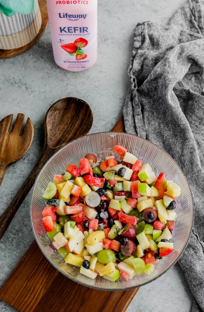 Perfect Bite Every Time Fruit Salad Made with Lifeway Kefir