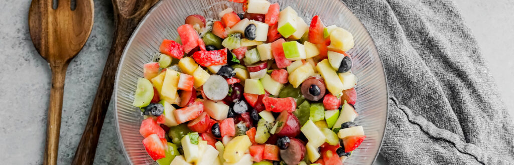 Perfect Bite Every Time Fruit Salad made with Lifeway Kefir