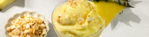 Pineapple Coconut Frozen Kefir made with Lowfat Coconut Lifeway Kefir