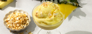 Pineapple Coconut Frozen Kefir made with Lowfat Coconut Lifeway Kefir