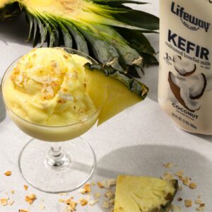 Pineapple Coconut Frozen Kefir made with Lowfat Coconut Lifeway Kefir