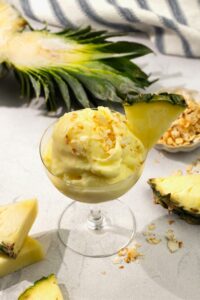 Pineapple Frozen Kefir made with Lowfat Coconut Lifeway Kefir