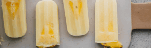 Pineapple Popsicles made with Lifeway Kefir
