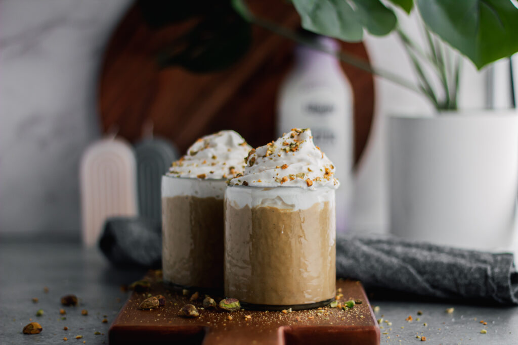 Pistachio Cold Brew Smoothie made with Lifeway Kefir