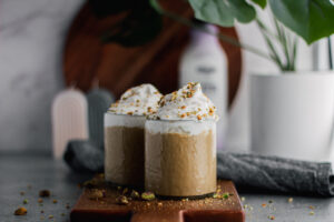 Pistachio Cold Brew Smoothie made with Lifeway Kefir