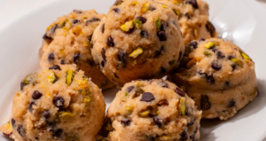 Pistachio Cookie Dough Bites made with Lifeway Farmer Cheese