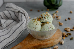 Pistachio Ice Cream made with Lifeway Kefir