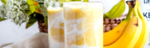Probiotic Banana Smoothie made with Lifeway Kefir