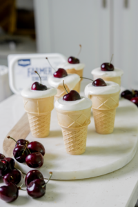 Probiotic Dessert Cones made with Lifeway Farmer Cheese