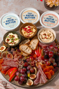Probiotic Fall Harvest Butter Board Made with Lifeway Kefir Butter