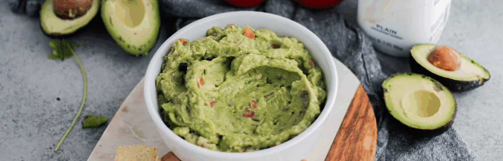 Probiotic Game Day Guacamole made with Lifeway Kefir