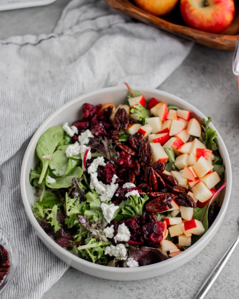 Probiotic Honeycrisp Salad with Lifeway Farmer Cheese