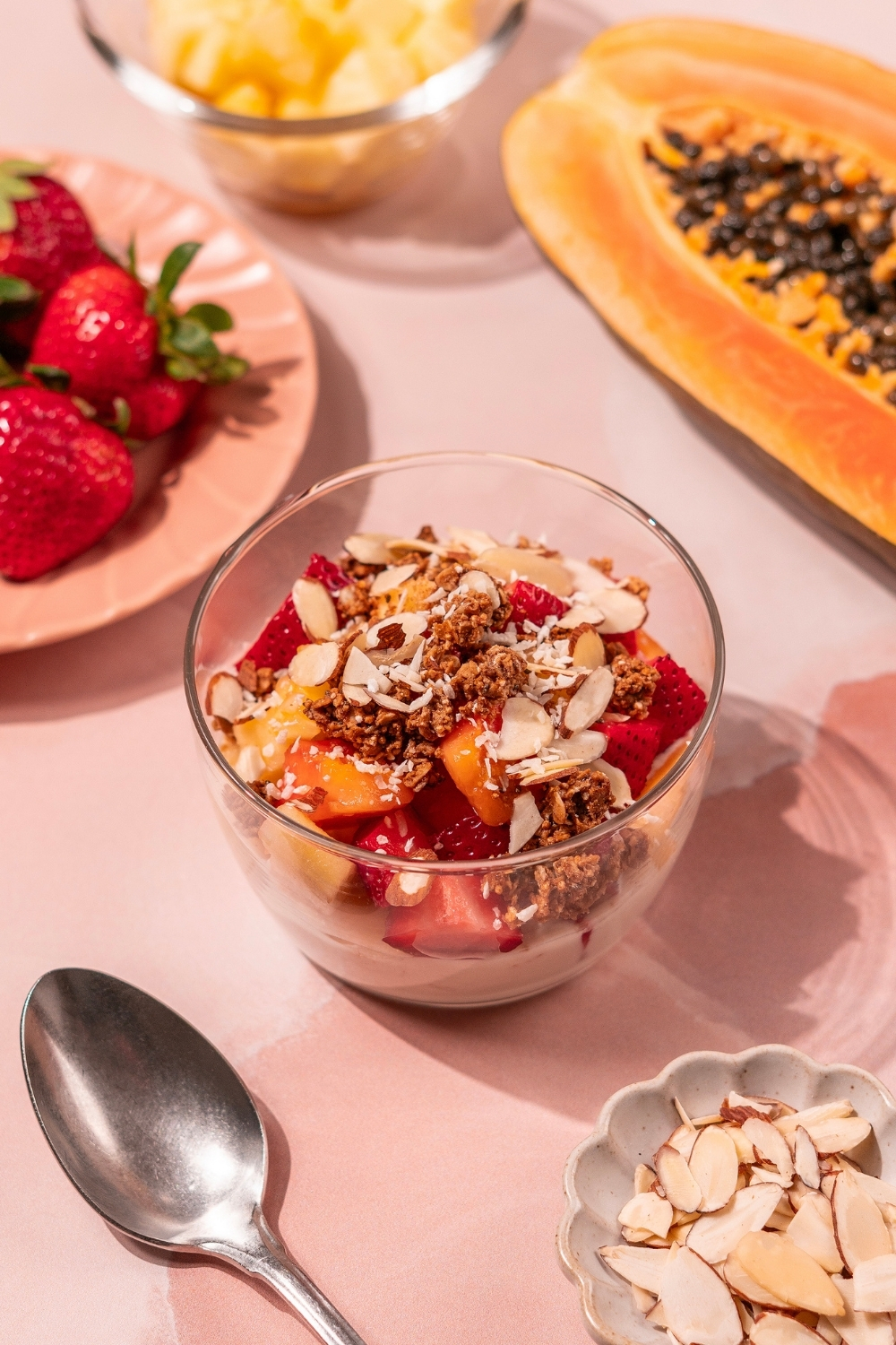 Probiotic Mexican Fruit Parfait with Lifeway Farmer Cheese