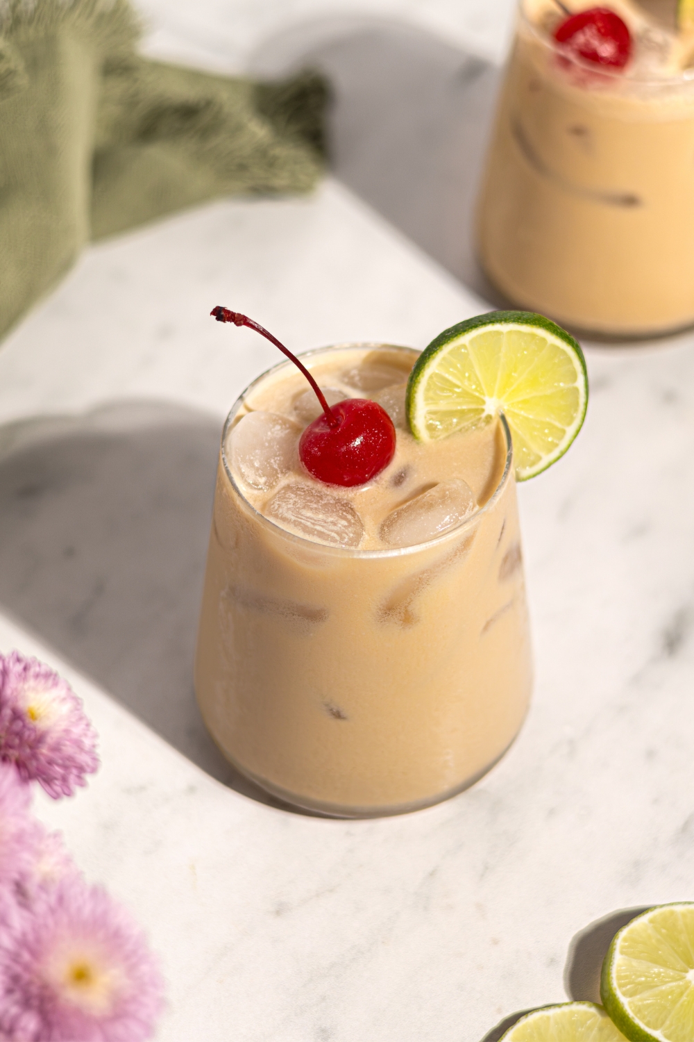 Probiotic Protein Dirty Soda Made with Lifeway Muscle Mates Kefir