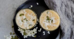 Probiotic Pumpkin Glow Smoothie made with Lifeway Kefir