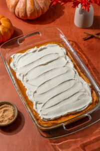 Probiotic Pumpkin Mousse Cheesecake Made with Lifeway Kefir, Lifeway Farmer Cheese, and Lifeway Kefir Butter