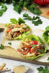 Probiotic Thai Chicken Salad Cups made with Lifeway Kefir