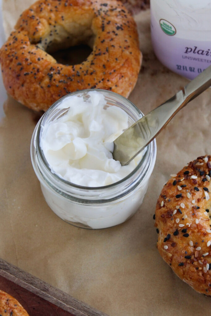 Protein Bagels and Homemade Kefir Cream Cheese - 3