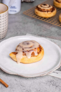 Protein Cinnamon Roll Buns made with Lifeway Kefir