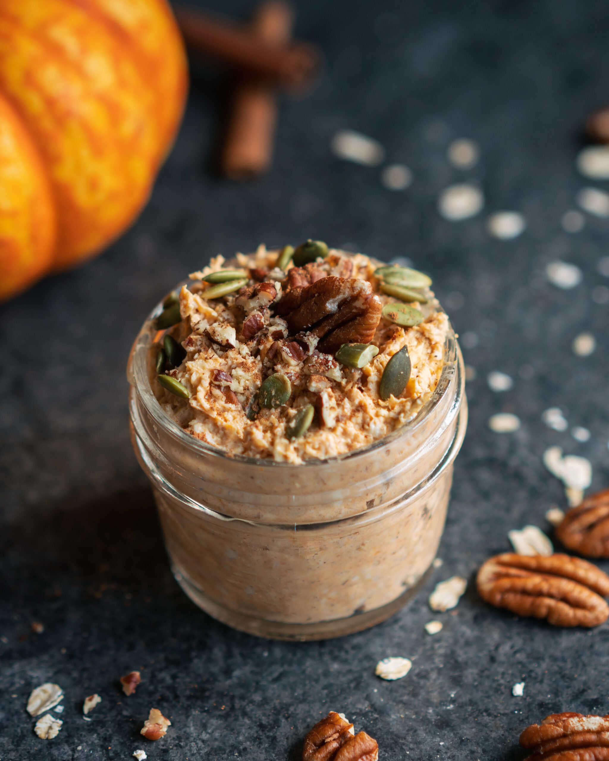Pumpin Spice Overnight Oats with Lifeway Kefir