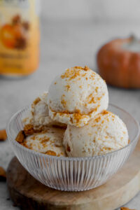 Pumpkin Ice Cream made with Lifeway Kefir