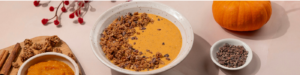 Pumpkin Spice Probiotic Smoothie Bowl Made with Lifeway Pumpkin Spice Kefir