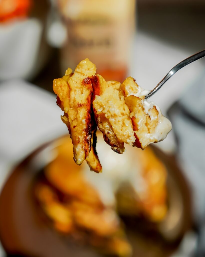 Pumpkin Spice Protein Pancakes made with Lifeway