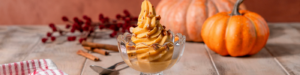 Pumpkin Spice Soft Serve Frozen Kefir - Made with Lifeway Pumpkin Spice Kefir