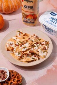 Pumpkin Swirl Protein Bark with Lifeway Kefir and Farmer Cheese