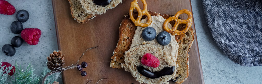 Reindeer Nut Butter Toasts