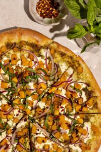 Roasted Butternut Squash Pizza - Made with Lifeway Farmer Cheese