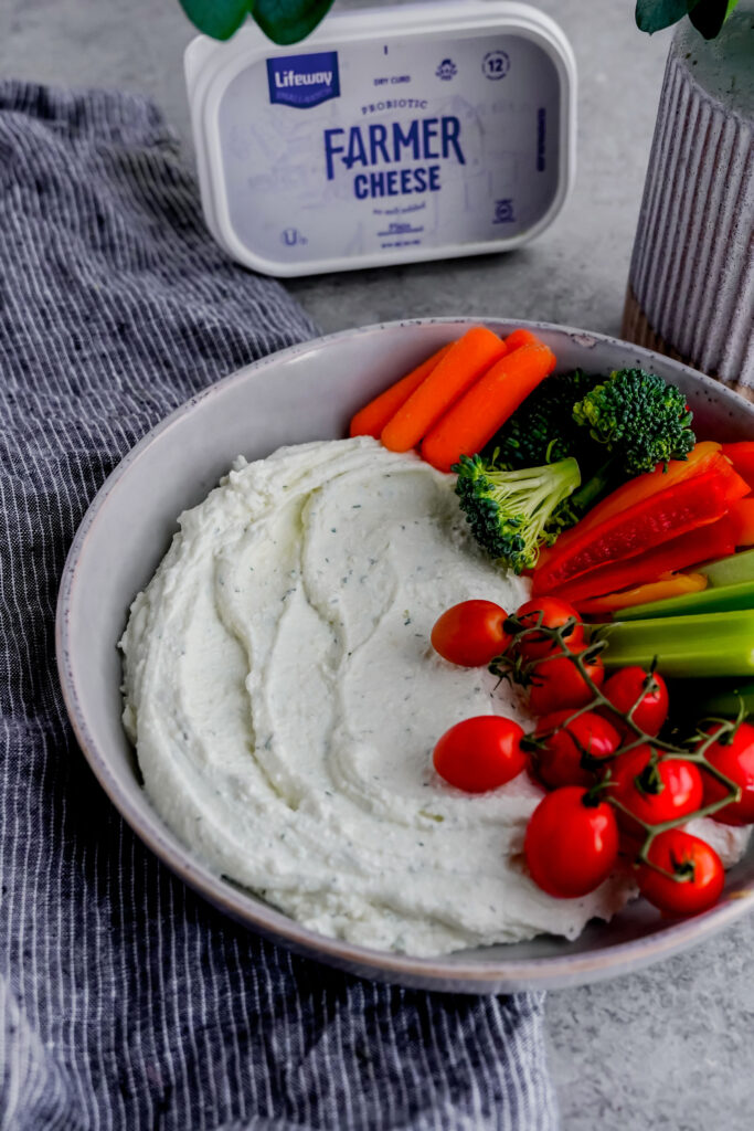 Savory Farmer Cheese Spread made with Lifeway