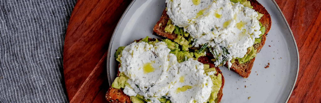 Savory Herb Avocado Toast with Farmer Cheese