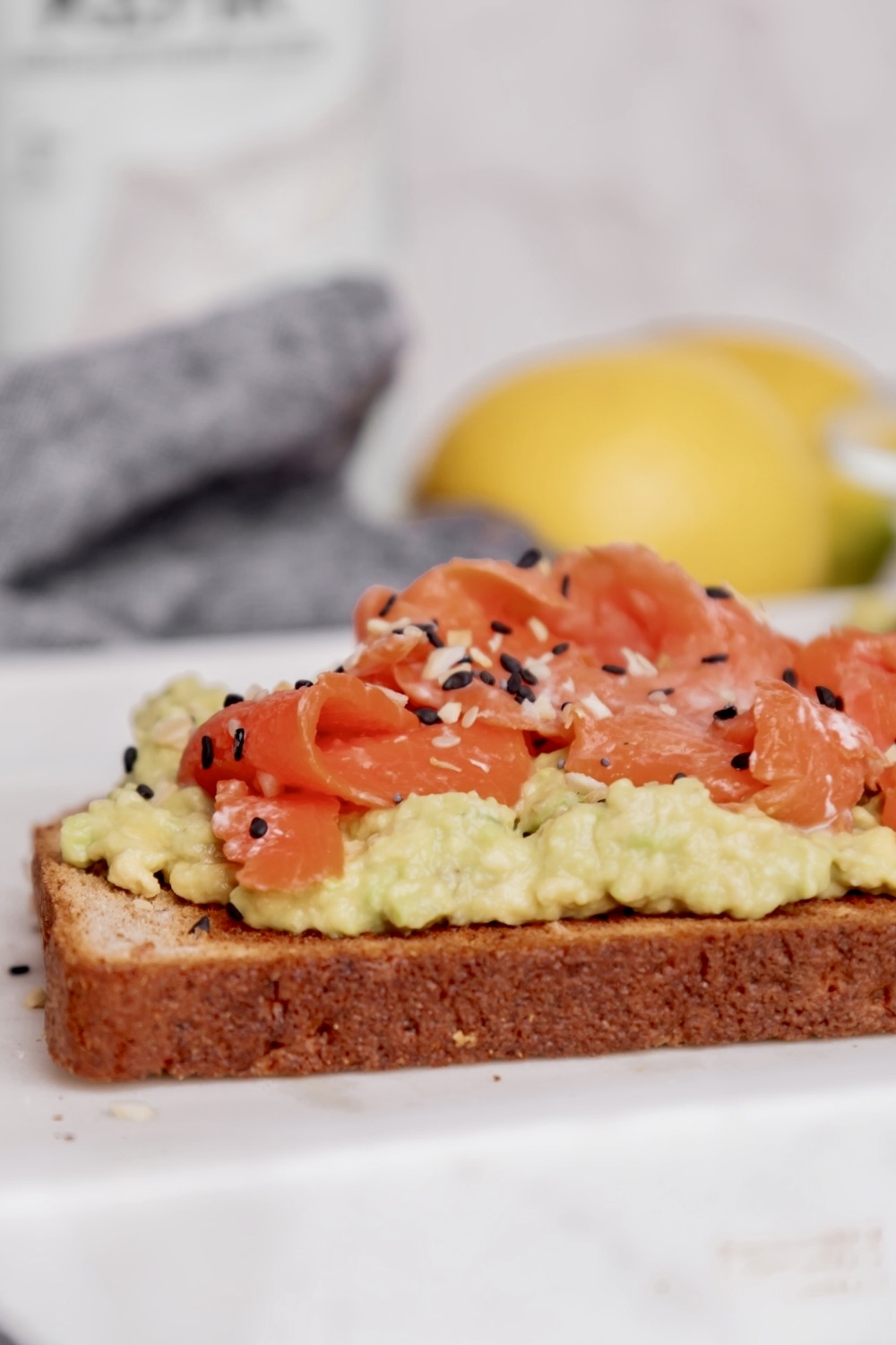 Smoked Salmon Avocado Toast with Lifeway Kefir